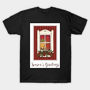 Traditional Christmas window decoration T-Shirt